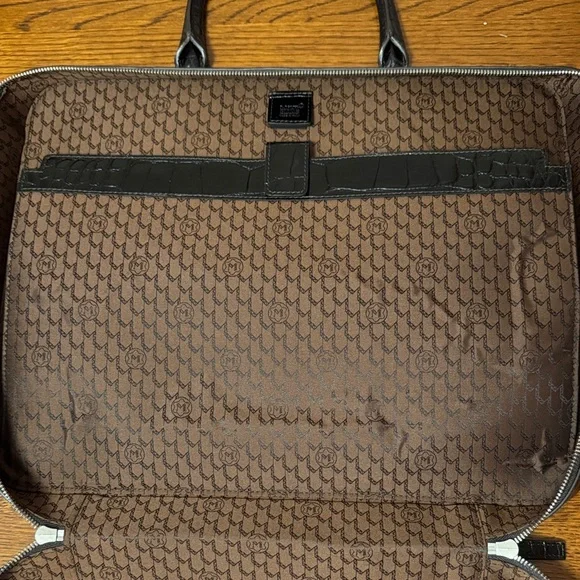 Montblanc Meisterstück Alligator Print Briefcase Messenger Bag - Picture 6 of 7
